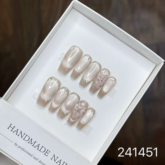 [Pre Order] 花漾水滴穿戴甲 Floral Teardrop Press-On Nails