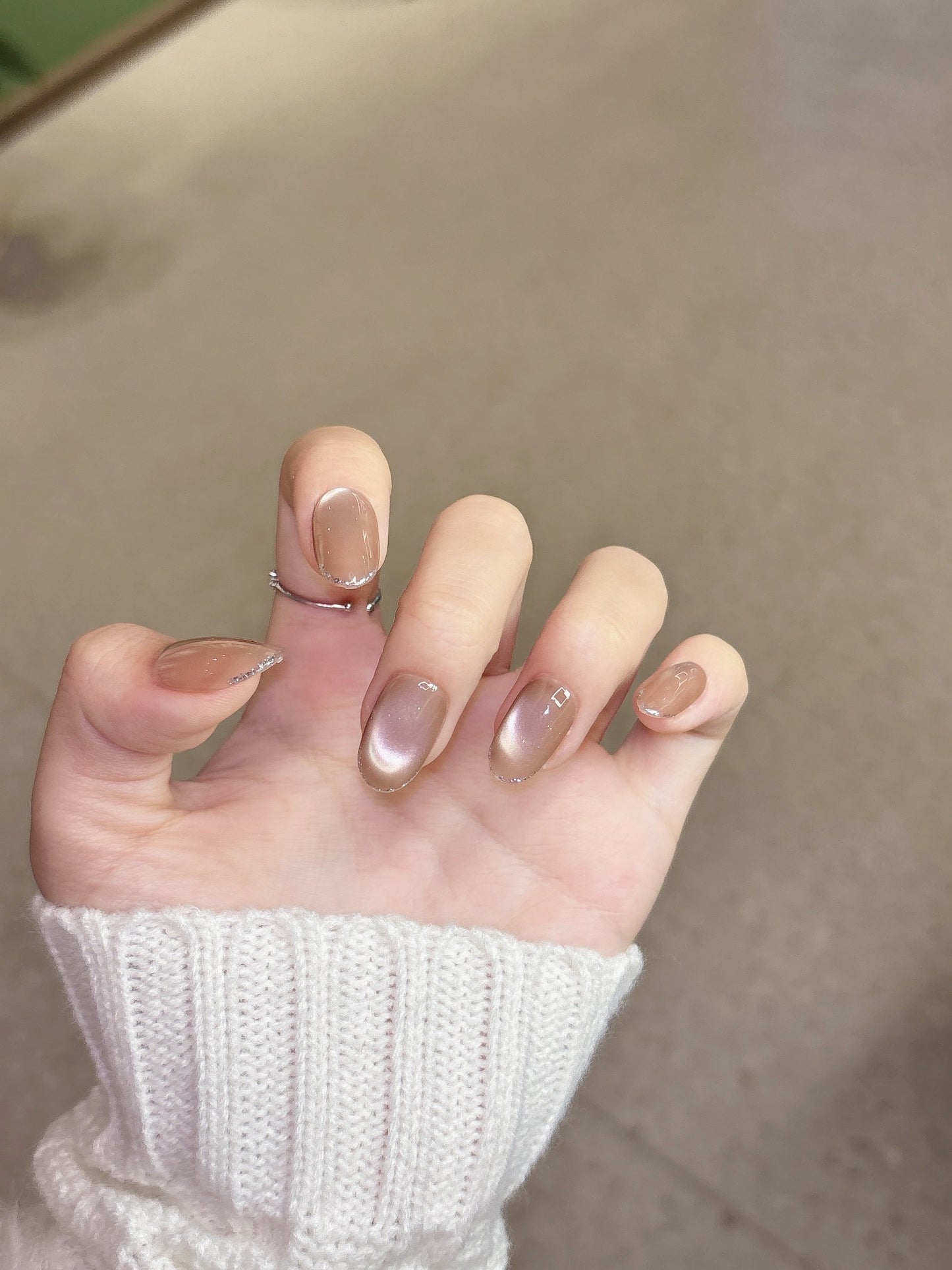 [Pre Order] 流沙貓眼穿戴甲 Shimmering Sand Press-On Nails
