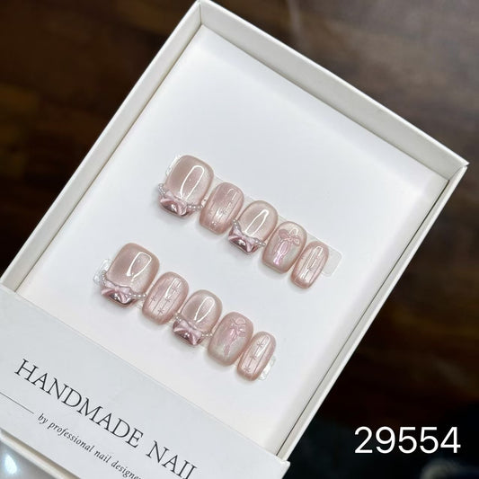 [Pre Order] 芭蕾甜心穿戴甲 Ballet Bows Press-On Nails