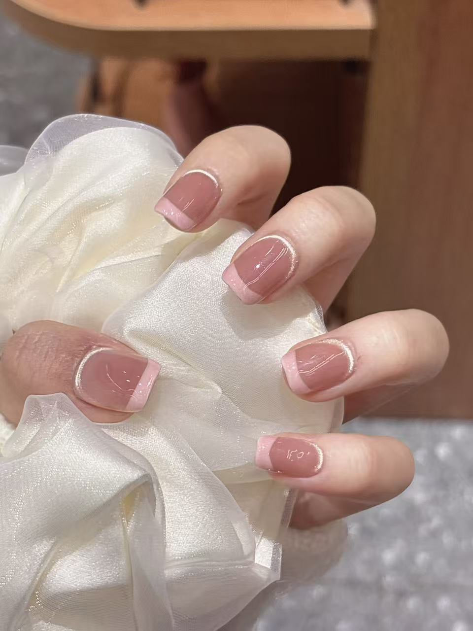[Pre Order] 裸粉法式 Nude Pink French