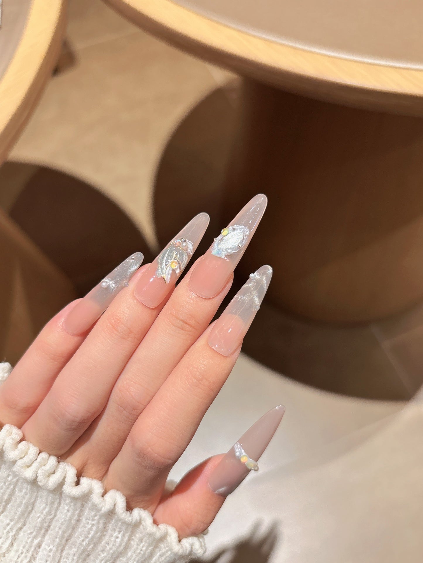 [Pre Order] 水晶光芒穿戴甲Crystal Radiance Press On Nail
