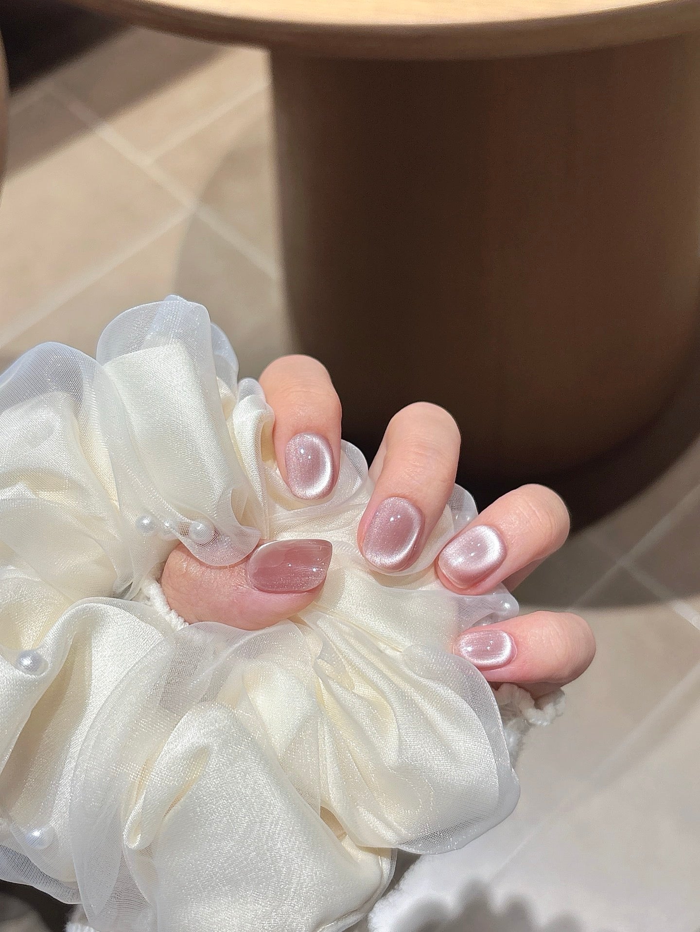 [Pre Order] 短版柔光貓眼穿戴甲 Short Soft Cat Eye Press-On Nails