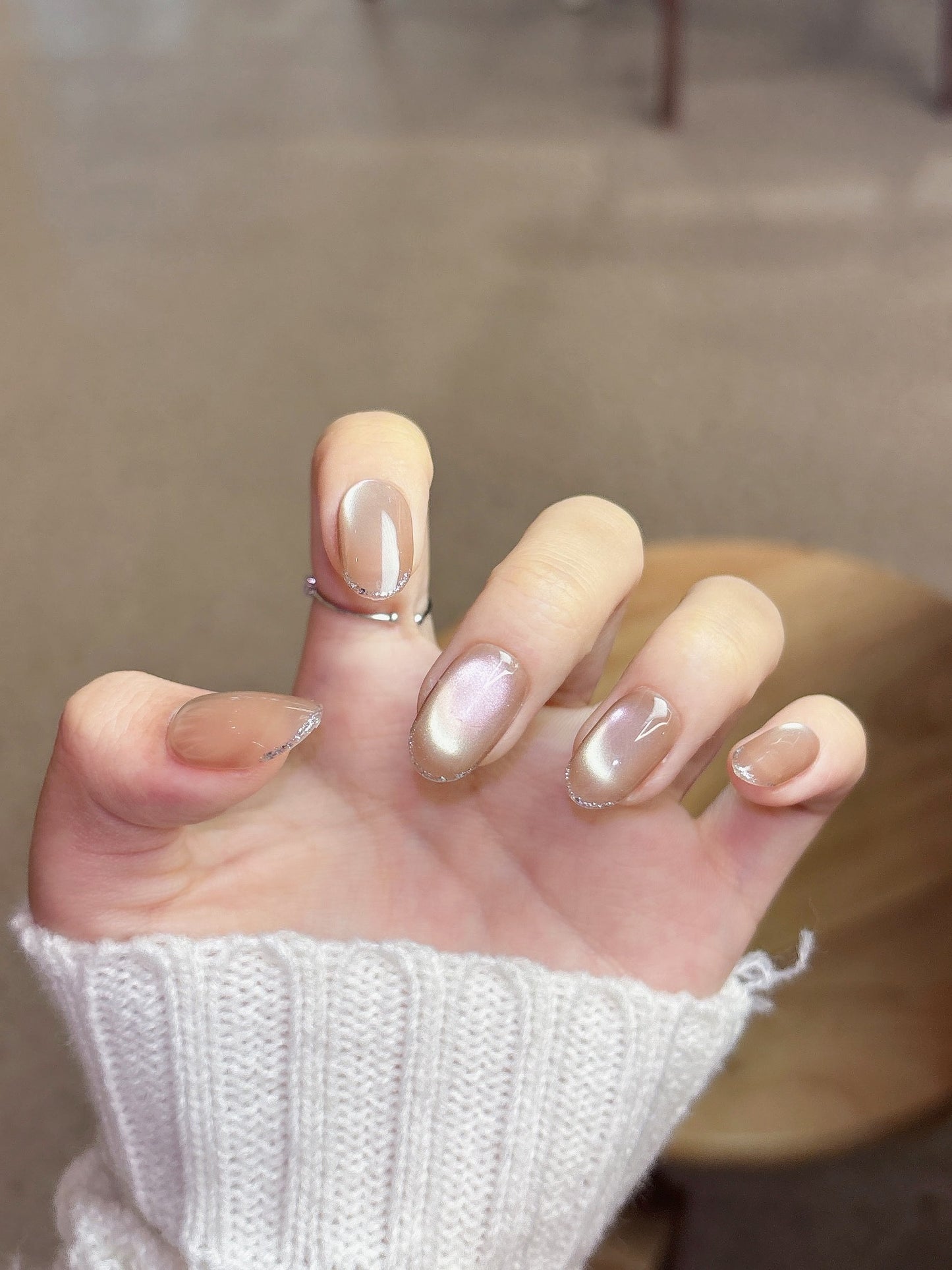 [Pre Order] 流沙貓眼穿戴甲 Shimmering Sand Press-On Nails