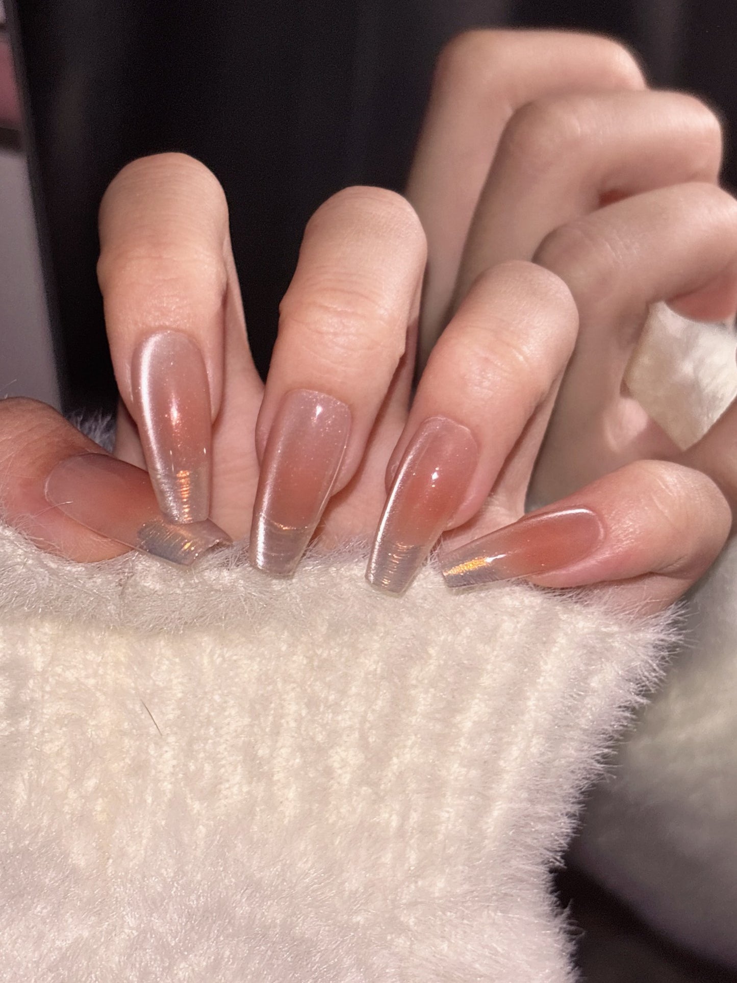 [Pre Order] 蜜桃漸層穿戴甲 Peach Gradient Press On Nails