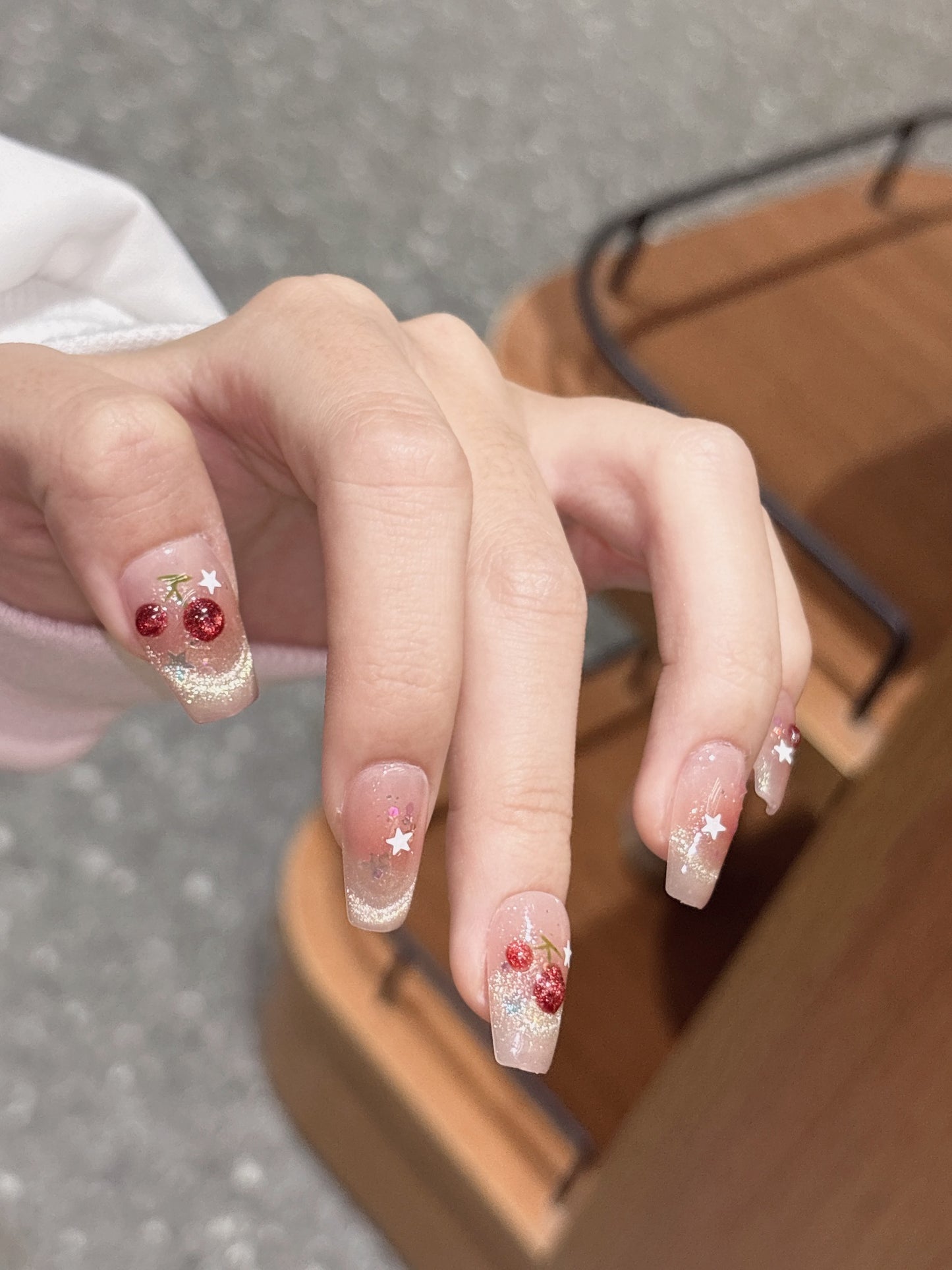 [Pre Order] 櫻桃星星糖穿戴甲 Cherry Star Sugar Press On Nails