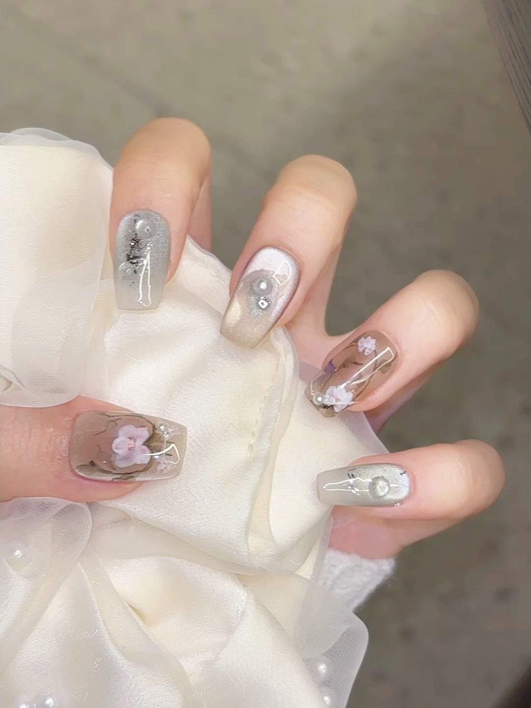 [Pre Order] 水彩花卉穿戴甲 Watercolor Floral Press On Nails