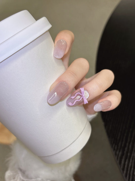 [Pre Order] 薰衣草夢境穿戴甲 Lavender Haze Press-On Nails
