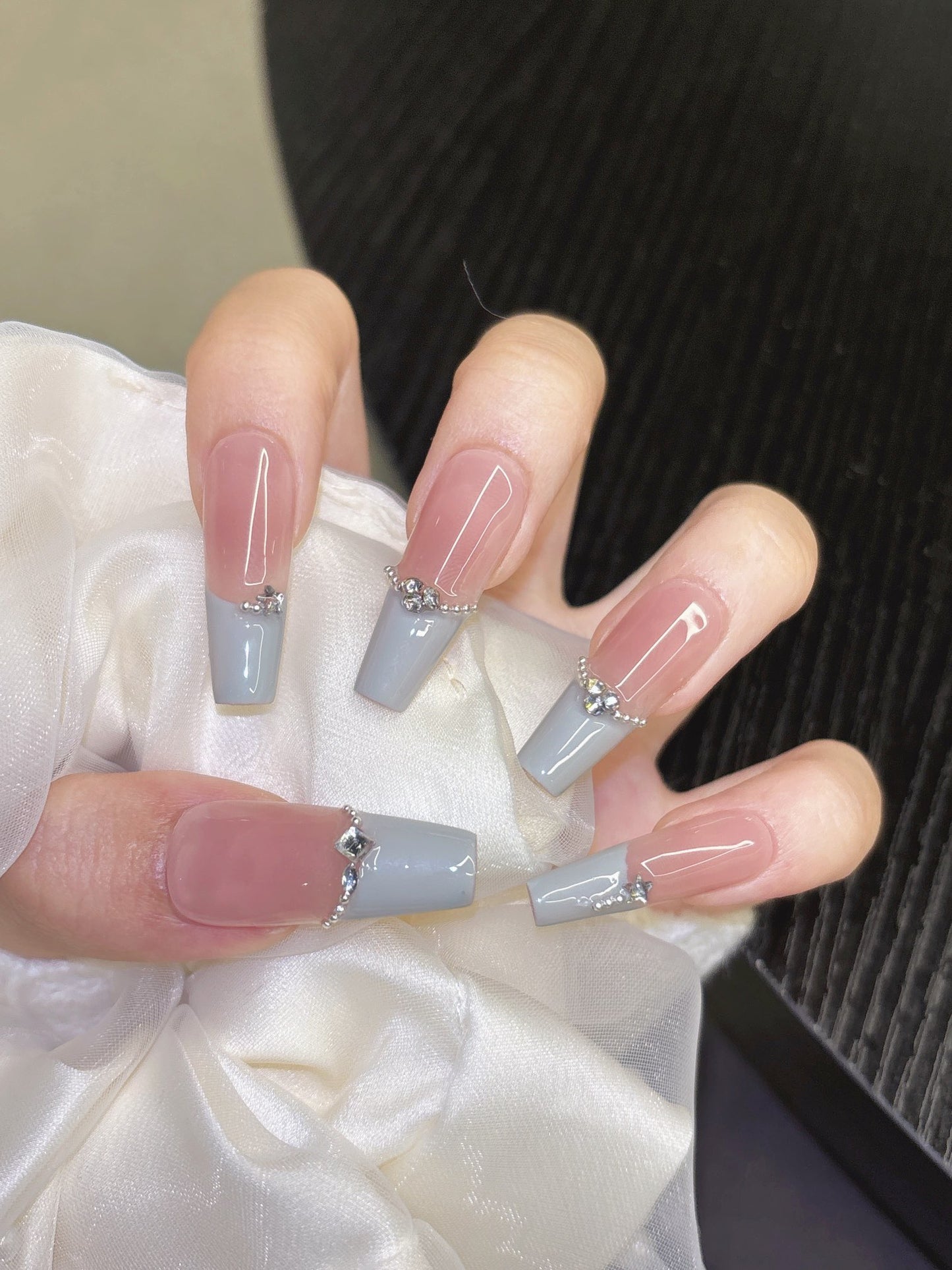 [Pre Order] 月光法式穿戴甲 Moonlight French Press On Nails