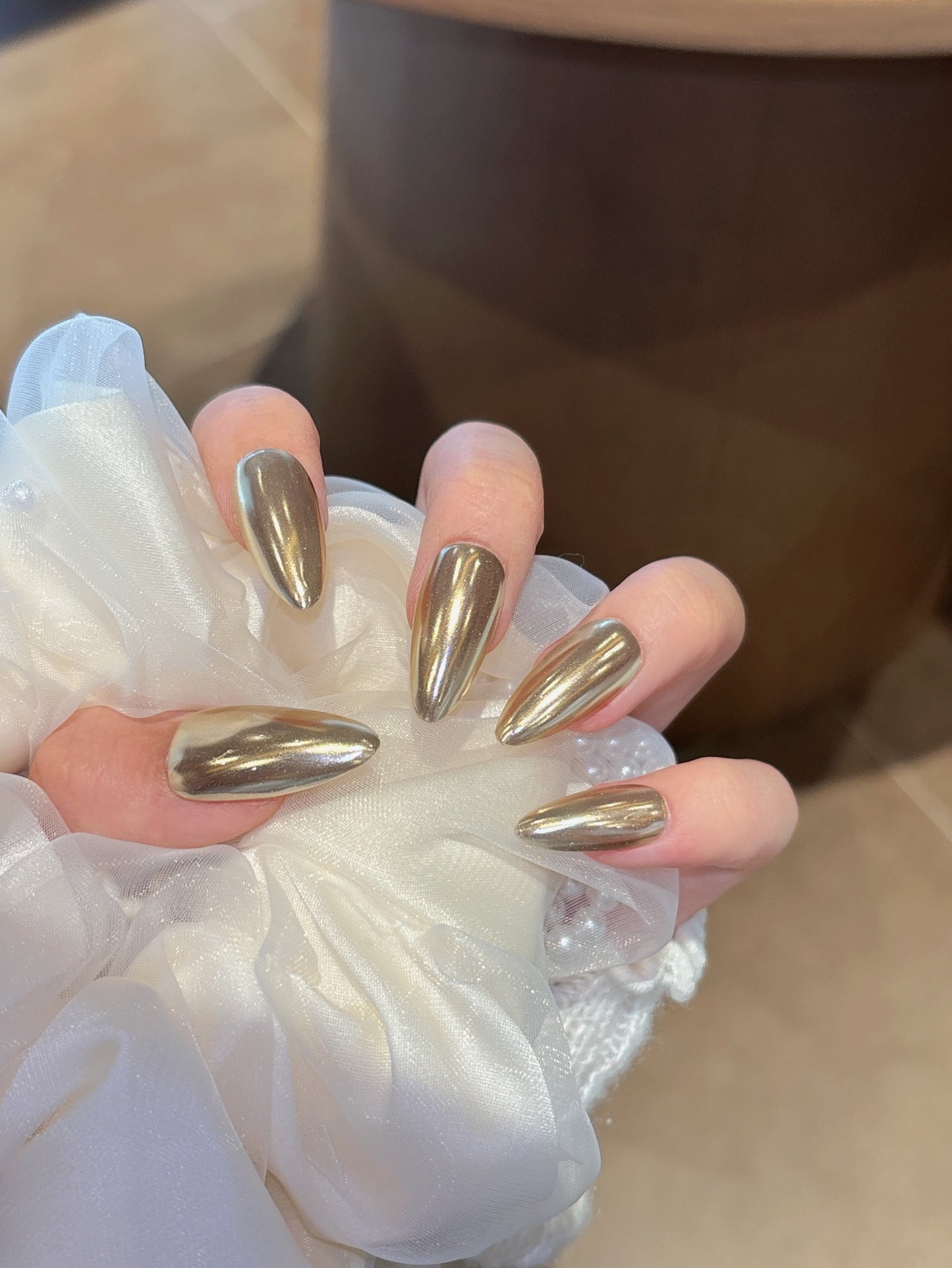 [Pre Order] 金屬光澤穿戴甲 Metallic Shine Press On Nail