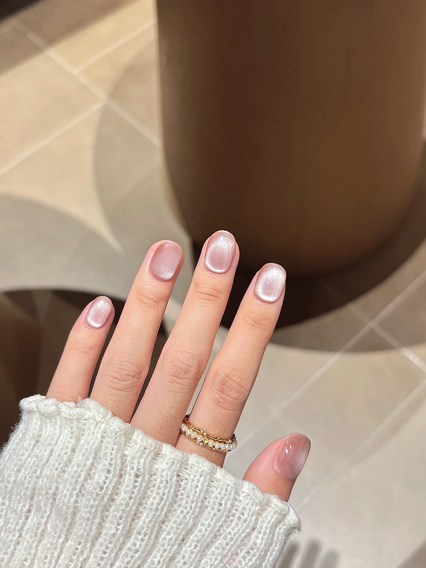 [Pre Order] 短版柔光貓眼穿戴甲 Short Soft Cat Eye Press-On Nails