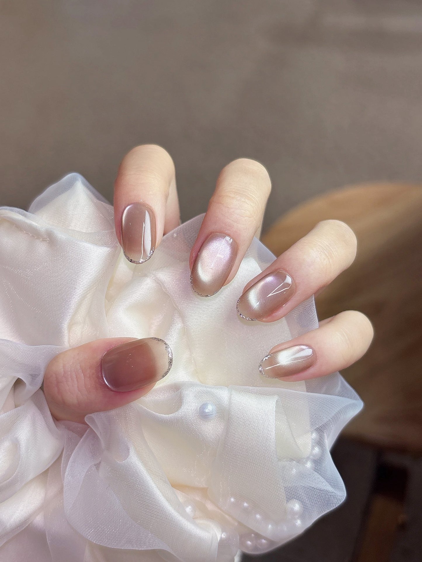 [Pre Order] 流沙貓眼穿戴甲 Shimmering Sand Press-On Nails