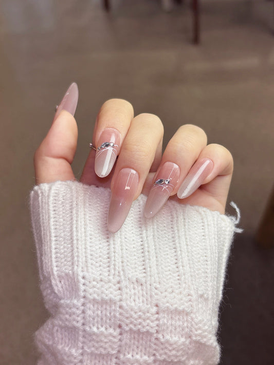 [Pre Order] 柔光蜜桃穿戴甲 Soft Peach Glow Press-On Nails