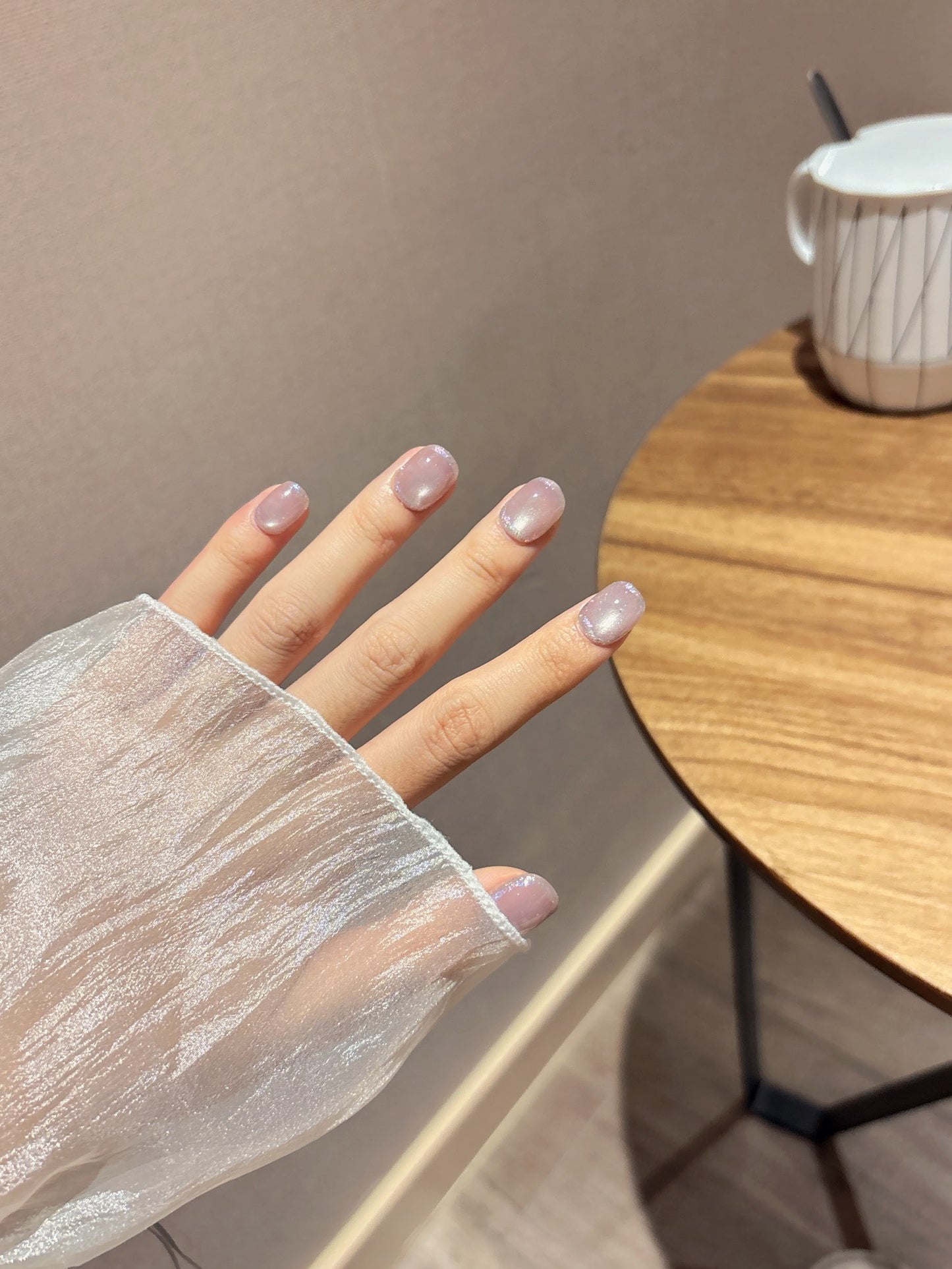 [Pre Order] 薰衣草貓眼穿戴甲 Lavender Cat-Eye Press-On Nails