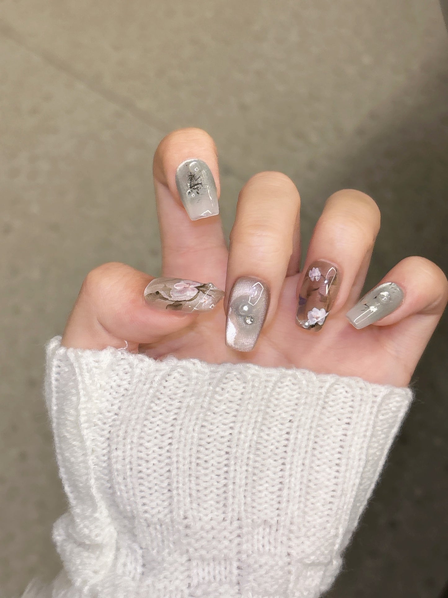 [Pre Order] 水彩花卉穿戴甲 Watercolor Floral Press On Nails
