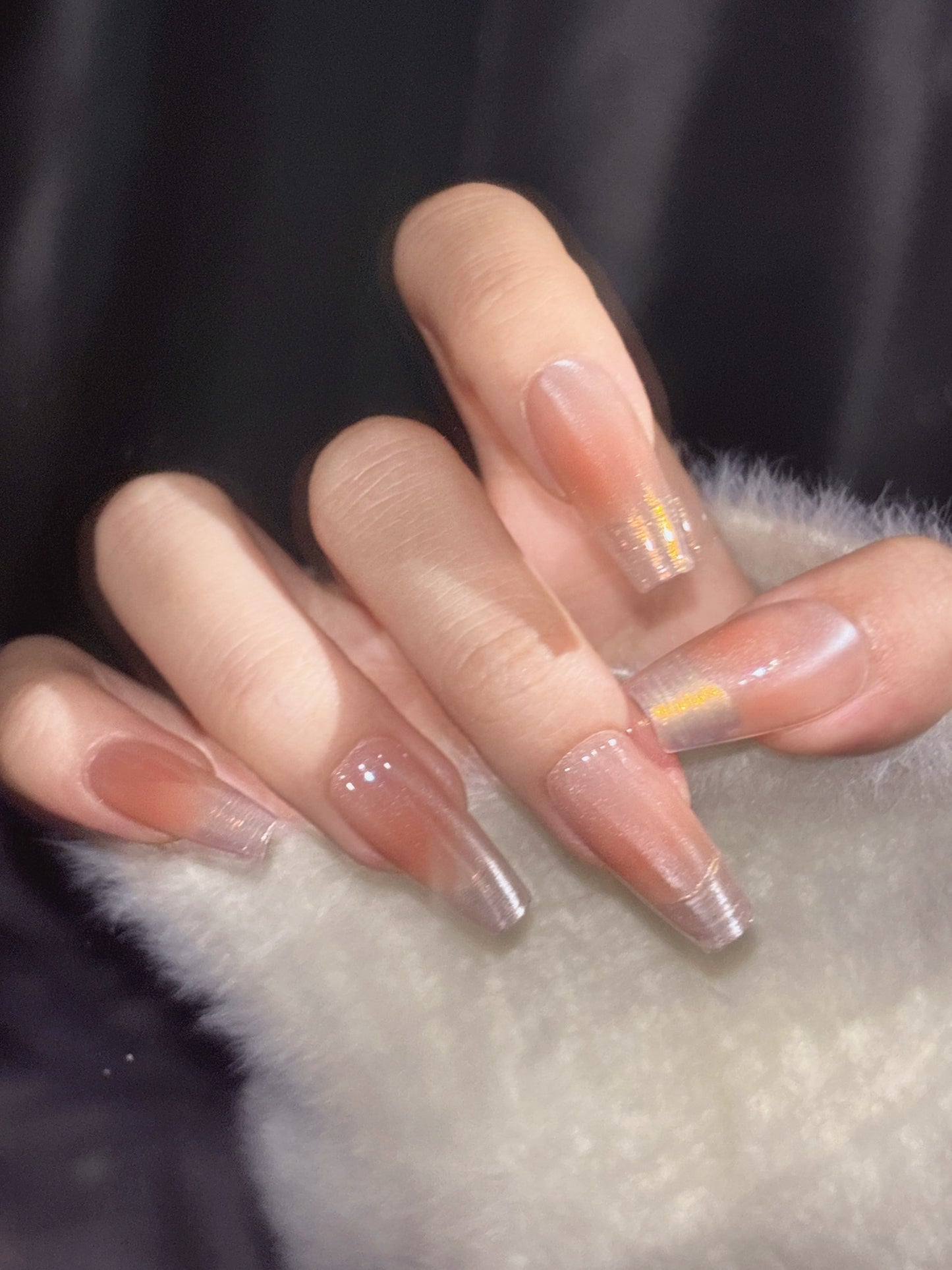 [Pre Order] 蜜桃漸層穿戴甲 Peach Gradient Press On Nails