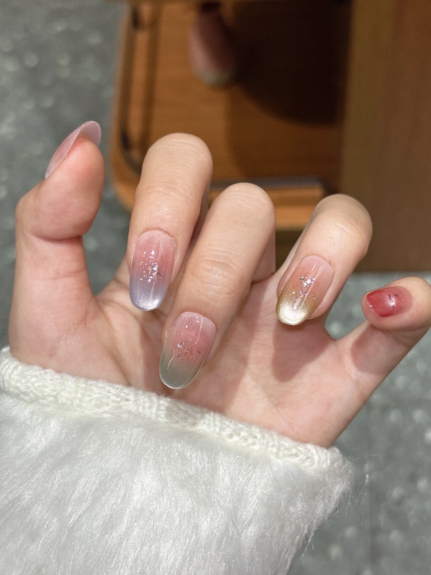 [Pre Order] 糖果漸變穿戴甲 Candy Gradient Press On Nails