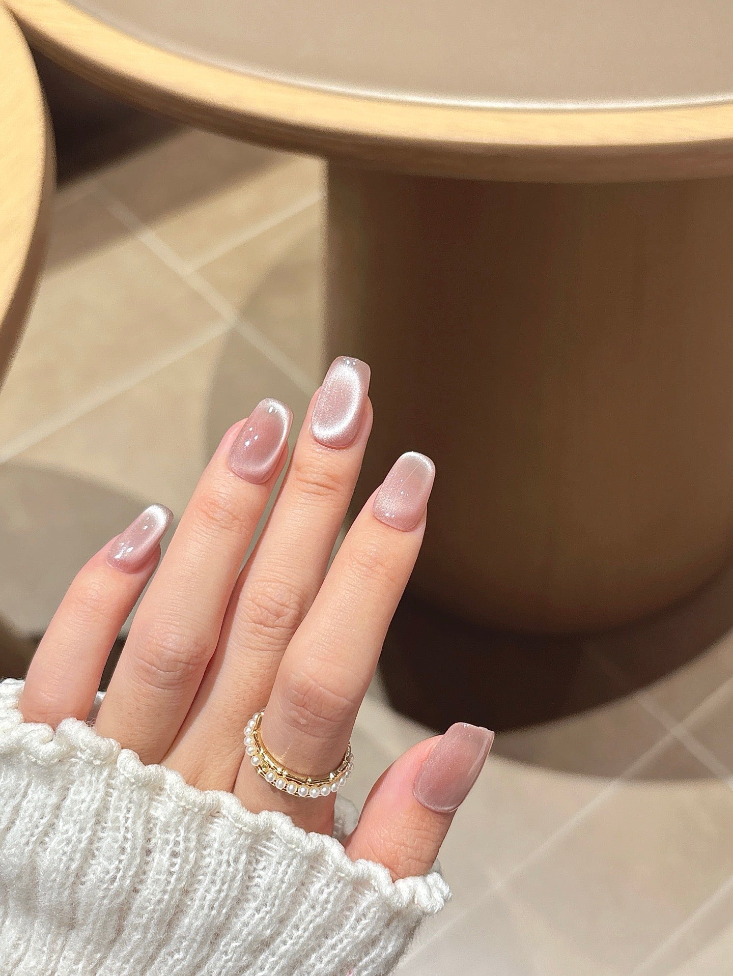 [Pre Order]  柔光杏仁貓眼穿戴甲 Almond Silk Cat Eye Press-On Nails