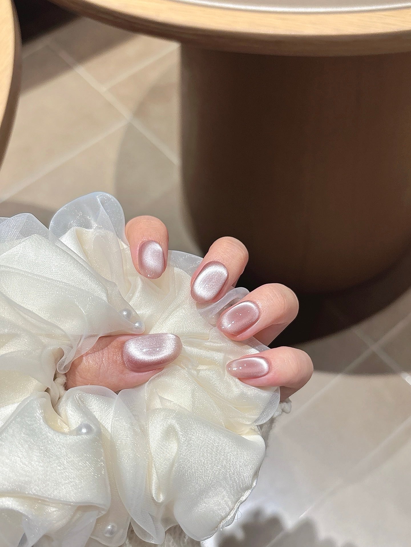 [Pre Order] 柔光花漾貓眼穿戴甲 Soft Floral Cat Eye Press-On Nails