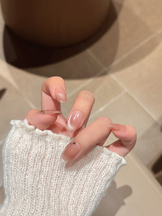 [Pre Order]  清透漸層法式穿戴甲 Sheer Gradient French Press-On Nails